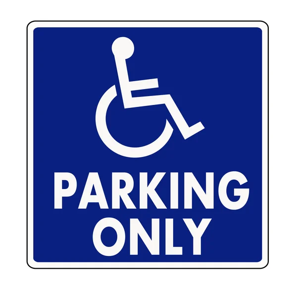 Handicapped segno parcheggio — Vettoriale Stock