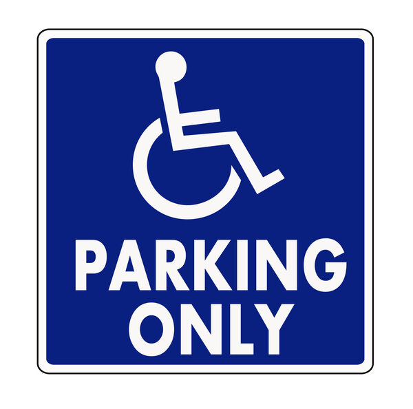 Handicapped parking sign