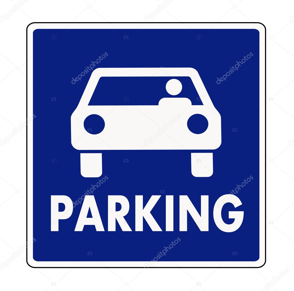 Autocar parking sign