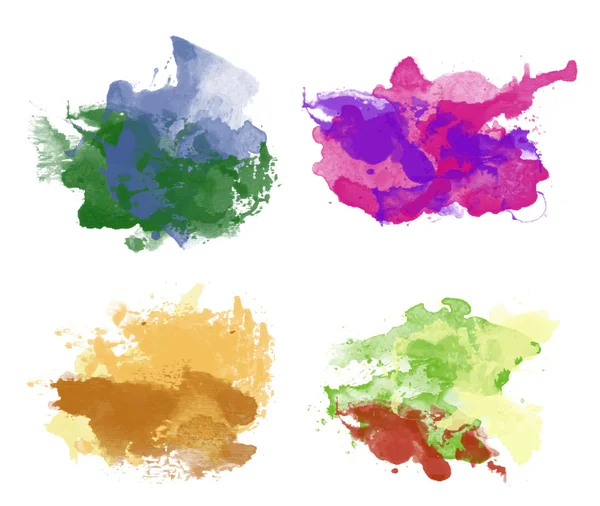 Färgstark akvarell bakgrunder — Stock vektor