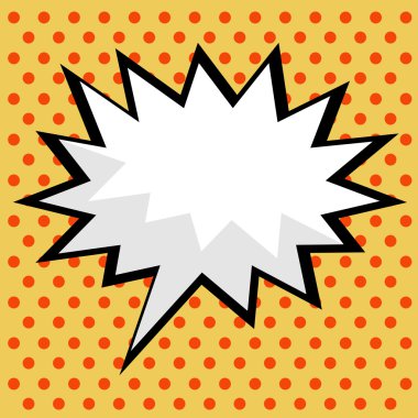 Pop art comic konuşma balonu