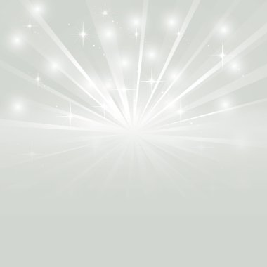 sparkles ile parlak sunburst
