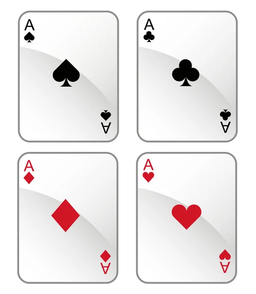 Jugar a las cartas — Vector de stock