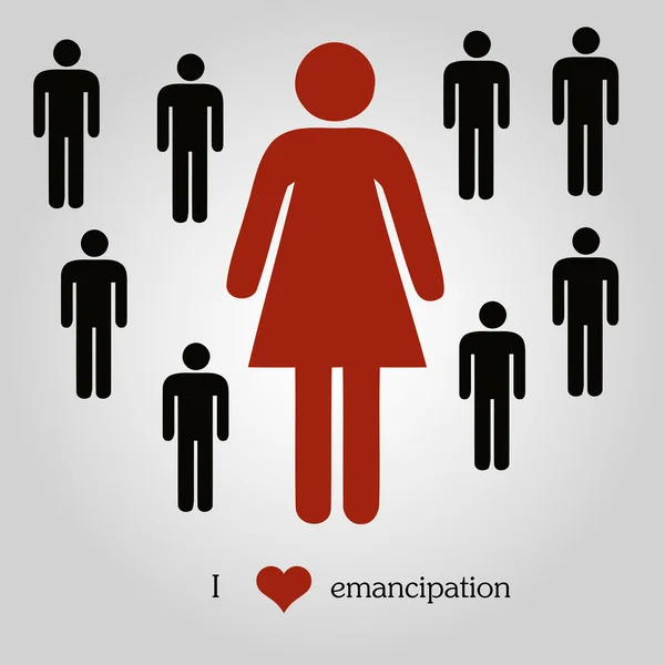 Emancipation concept — Stock Vector