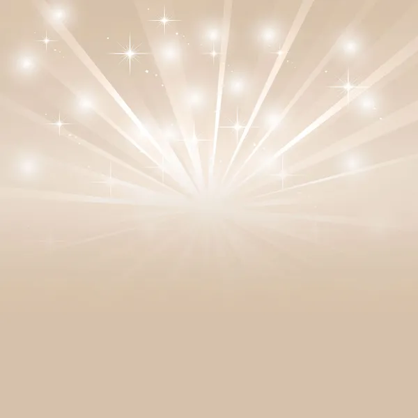 Bright sunburst with sparkles — Stock Vector