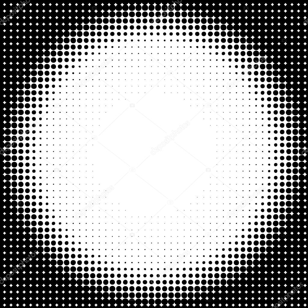 Halftone circle background