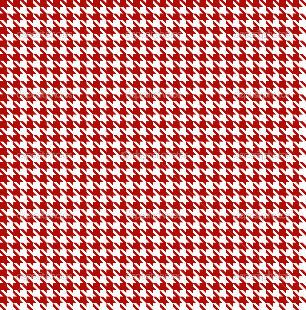 Red-white houndstooth background -seamless