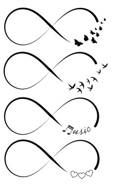 Infinity symbols clipart