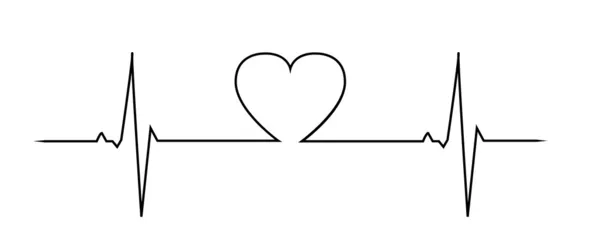 Tlukot srdce lásky — Stockový vektor