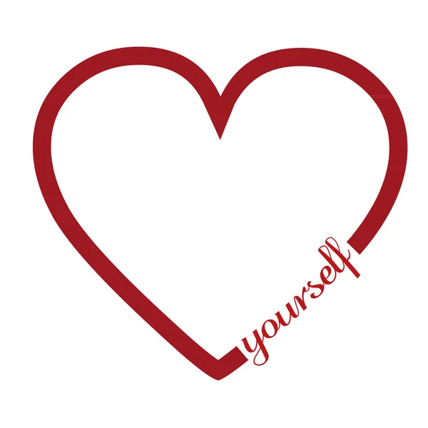 Love yourself — Stock Vector