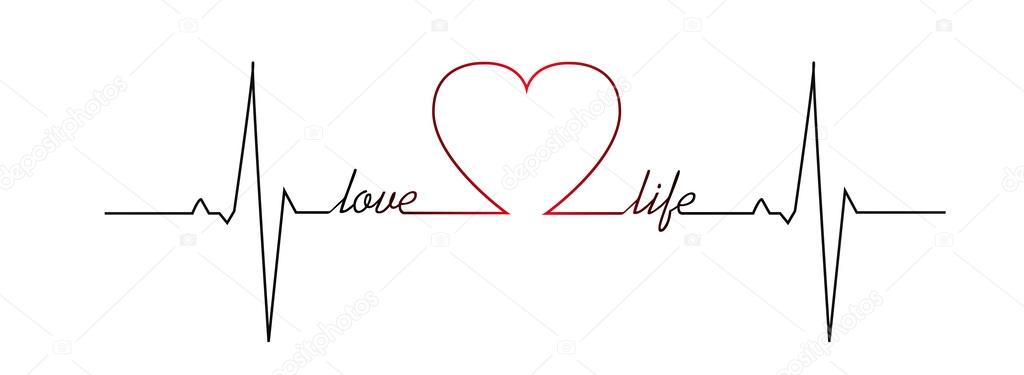 Love life heart beat