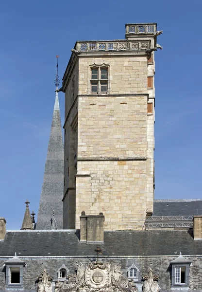 Squared tower,the tour carré of Philip the Good ( 1460), palace of the dukes, Dijon France — Stock fotografie