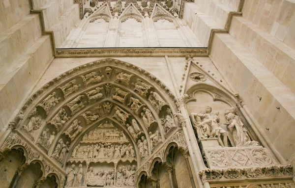 Cathédrale St Etienne, portail, Auxerre (Bourgogne France ) — Photo