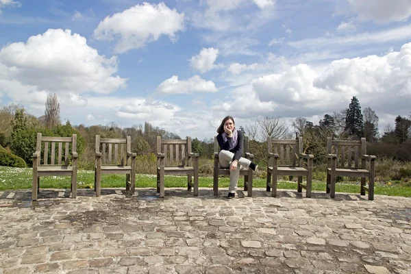 Het wachten, teken van ongeduld, de lege stoelen — Stockfoto