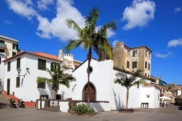 Largo Corpo Santo Igreja no Funchal Madeira Fotografia De Stock