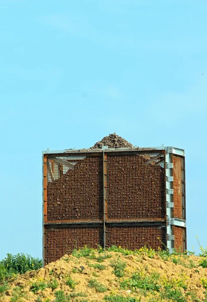 Stony reserv för byggnadsplats, Frankrike — Stockfoto