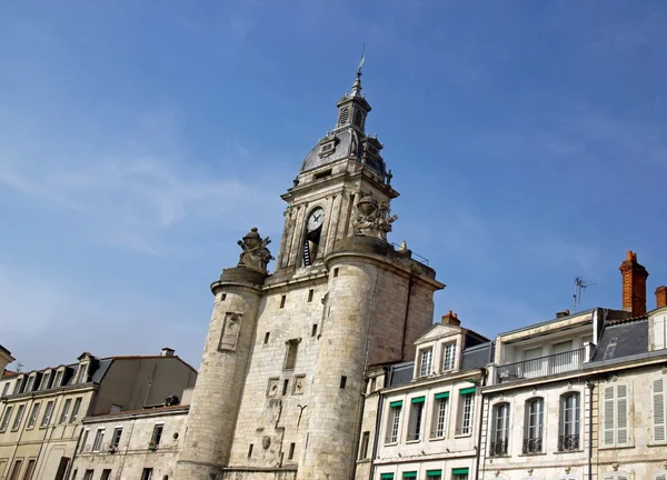 Drzwi duży zegar, grosse horloge, la rochelle (Francja) — Zdjęcie stockowe