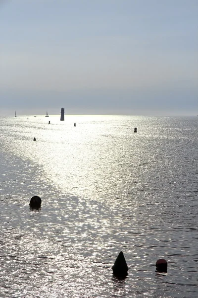 Atlantský oceán v plném světle (Francie) — Stock fotografie