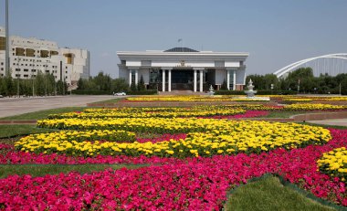 Aslen Akmolinsk, Tselinograd ve son olarak Astana olarak bilinen Nur-Sultan, Kazakistan 'ın başkentidir. 02.07.2021.