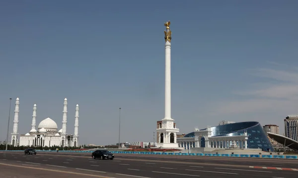 Nur Sultan Originalmente Conhecida Como Akmolinsk Tselinograd Mais Recentemente Astana — Fotografia de Stock