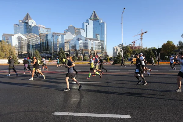 Marathon Long Distance Walking Race Distance 195 Marathon Center Almaty — Stock Photo, Image