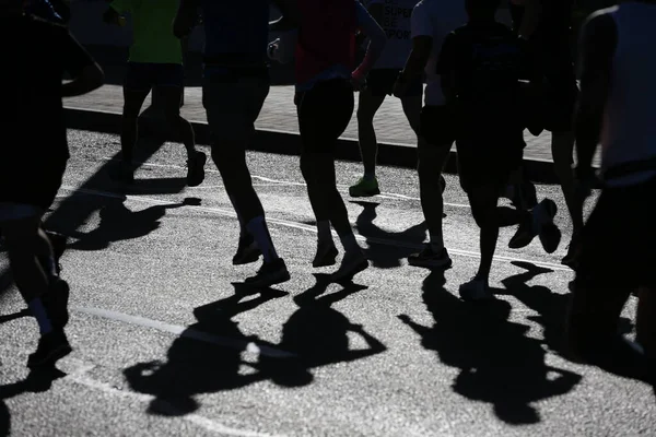 Marathon Long Distance Walking Race Distance 195 Marathon Center Almaty — Stock Photo, Image