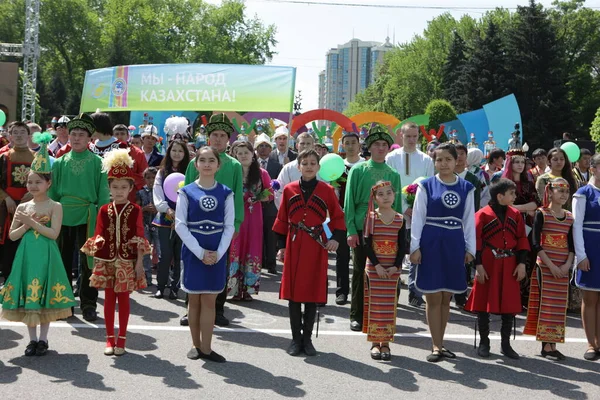 Internationella Arbetardagen Kazakstan Almaty Även Känd Som Labor Day Flesta — Stockfoto