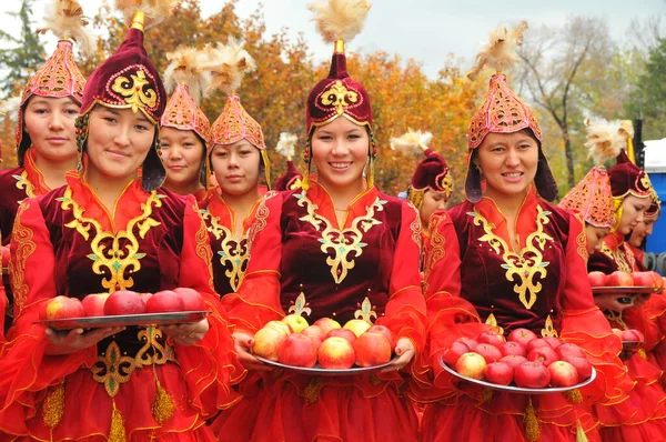 Almaty Şehir Günü Almaty Sakinleri Için Geleneksel Bir Bayram Almaty — Stok fotoğraf