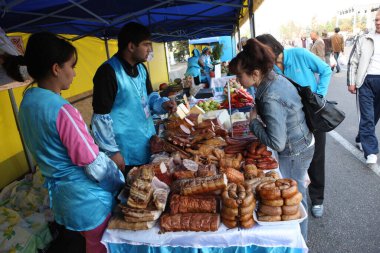 Kazakistan 'ın Almaty şehrinde gıda fuarı .25.09.2010.