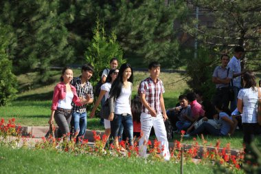 Kazakistan Ulusal Almaty Üniversitesi öğrencileri 09.09.2011.