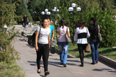 Kazakistan Ulusal Almaty Üniversitesi öğrencileri 09.09.2011.