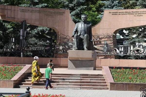 Monument First President Nursultan Nazarbayev Park Almaty Kazakhstan June 2022 — Stock Photo, Image