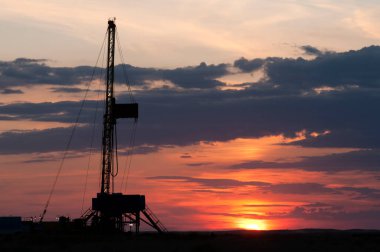 Kazakistan 'ın Atyrau bölgesinde petrol üretimi. 09.15.2007.