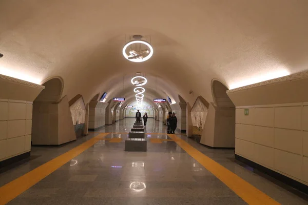 Almaty Metro Rapid Transit Metro System Almaty Kazakhstan First Phase — стоковое фото