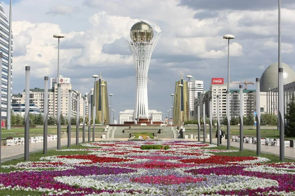 Nur Sultan Previously Known Astana Capital City Kazakhstan City Acquired Εικόνα Αρχείου