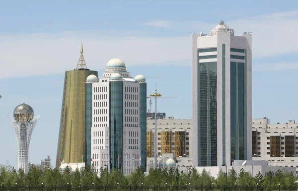 Nur Sultan Previously Known Astana Capital City Kazakhstan City Acquired Εικόνα Αρχείου