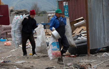 Landfill for solid domestic waste in the Almaty region in Kazakhstan.22.06.2021