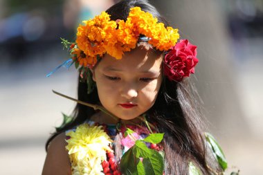 Flower festival in the central park of Almaty, Kazakhstan 09.23.2016.