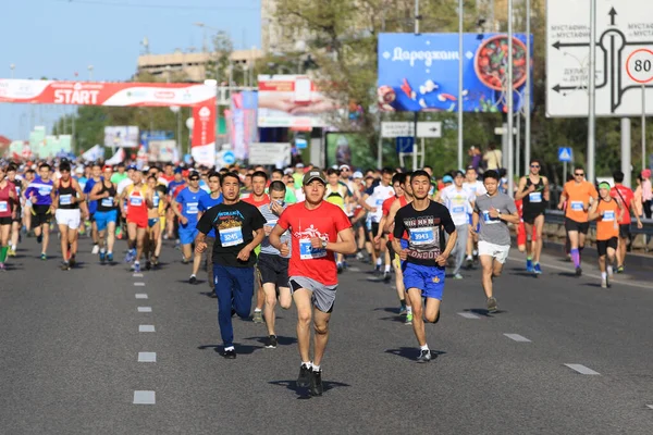 Marathon Long Distance Walking Race Distance 195 Marathon Center Almaty — Stock Photo, Image