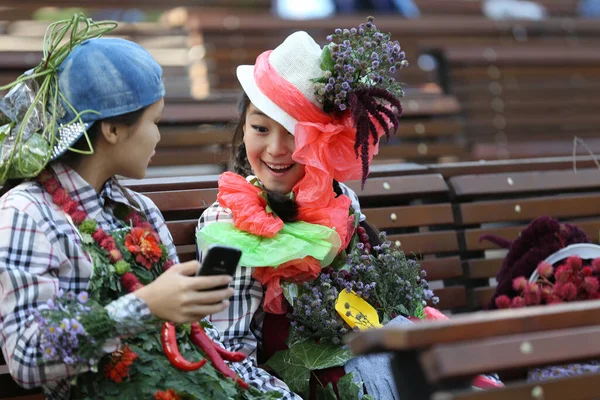 Фестиваль Цветов Центральном Парке Алматы Казахстан 2016 — стоковое фото