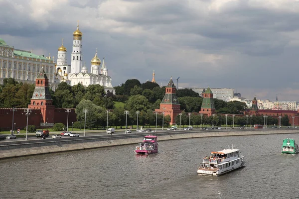 Moscow Located Banks Moskva River Western Russia Its Historical Center — Stockfoto