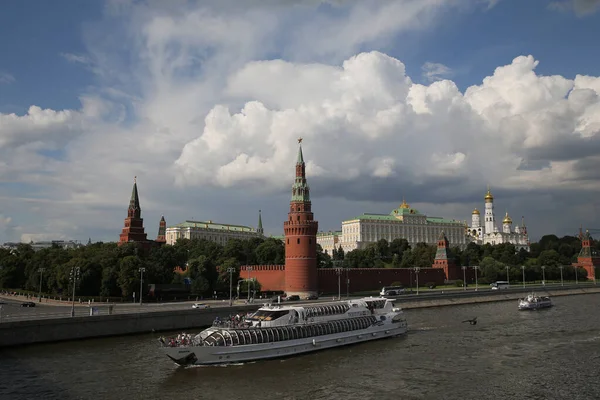 Moscow Located Banks Moskva River Western Russia Its Historical Center — Stockfoto