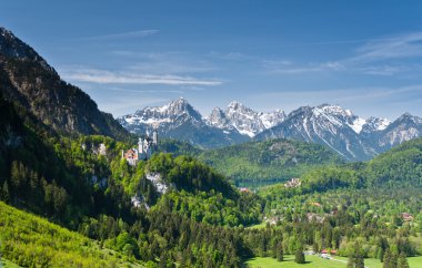 Neuschwanstein ve Hohenschwangau Kaleleri