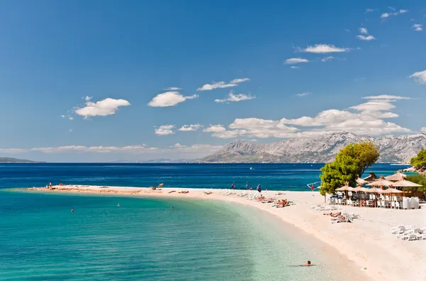 Strand Makarska, Horvátország Stock Fotó