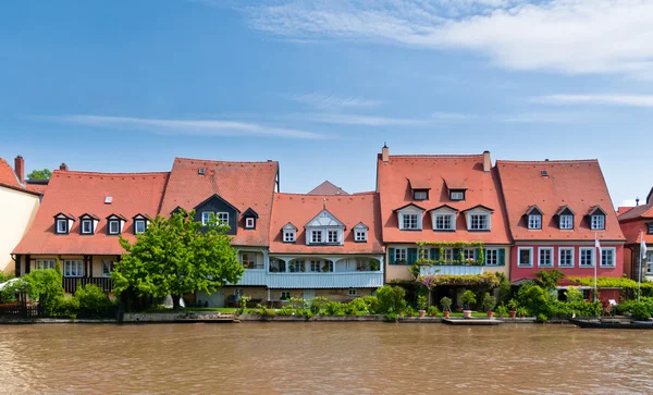 Huizen op klein Venetië, bamberg — Stockfoto