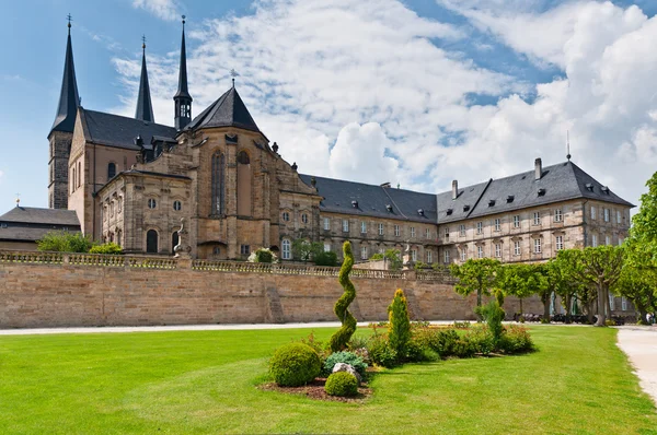 Pátio da Abadia de Michaelsberg, Bamberg — Fotografia de Stock