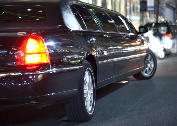 Black limo — Stock Photo, Image