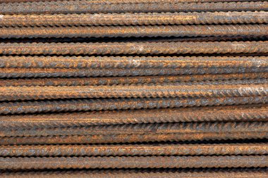 paslı metal çubuklar