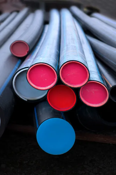 Plastic pipes — Stock Photo, Image