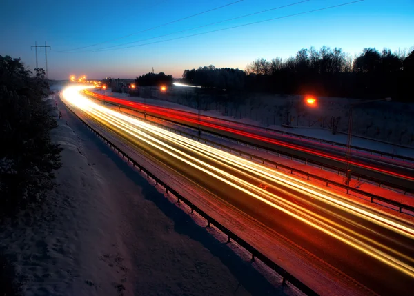 Traffico serale — Foto Stock